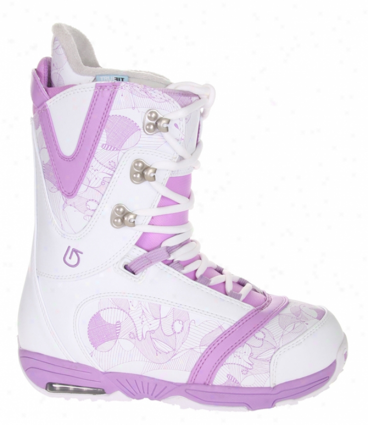 Burton Lodi Snowboard Boots Light Grey/purple