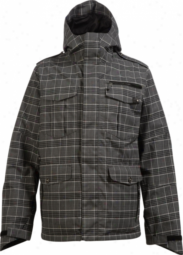 Burton Maestro Snowboard Jacket Haze Ts Plaid