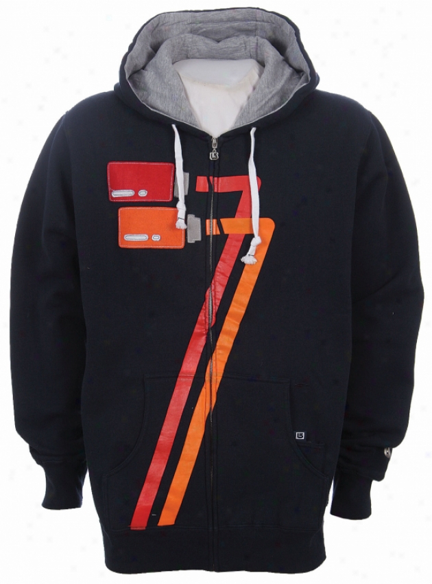 Burton Mag Zip Hoodie Navy