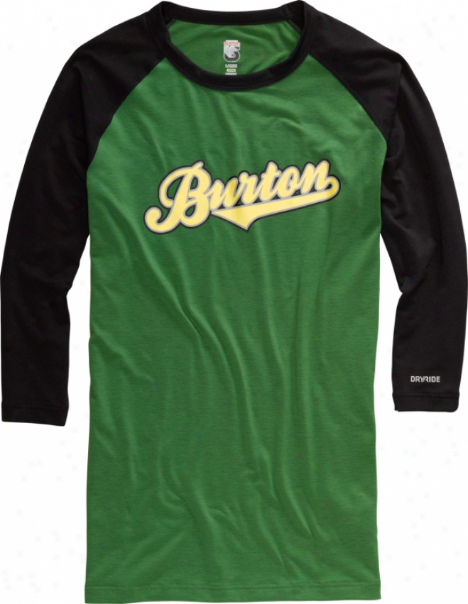 Burton Midweight 3/4 Baseball First Layer Shirt Astro Turf