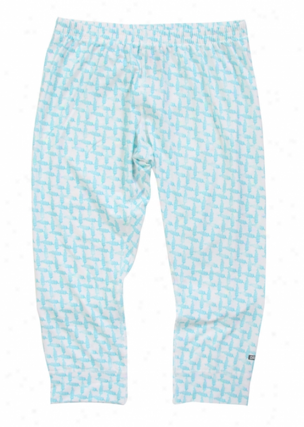 Burton Midweight First Layer Shant Pants Doodle Prnt Brt Wht