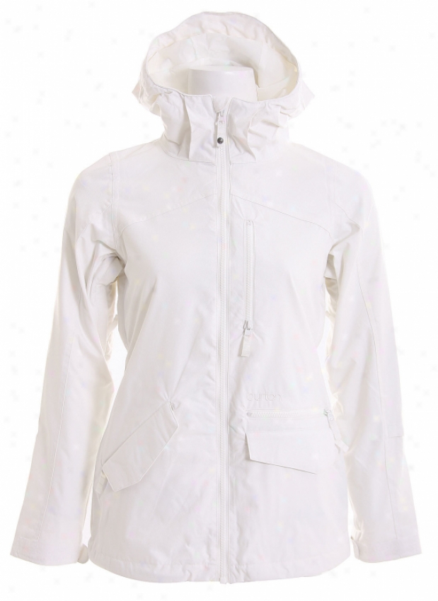 Burton Mirage Snowboard Jacket Merry White