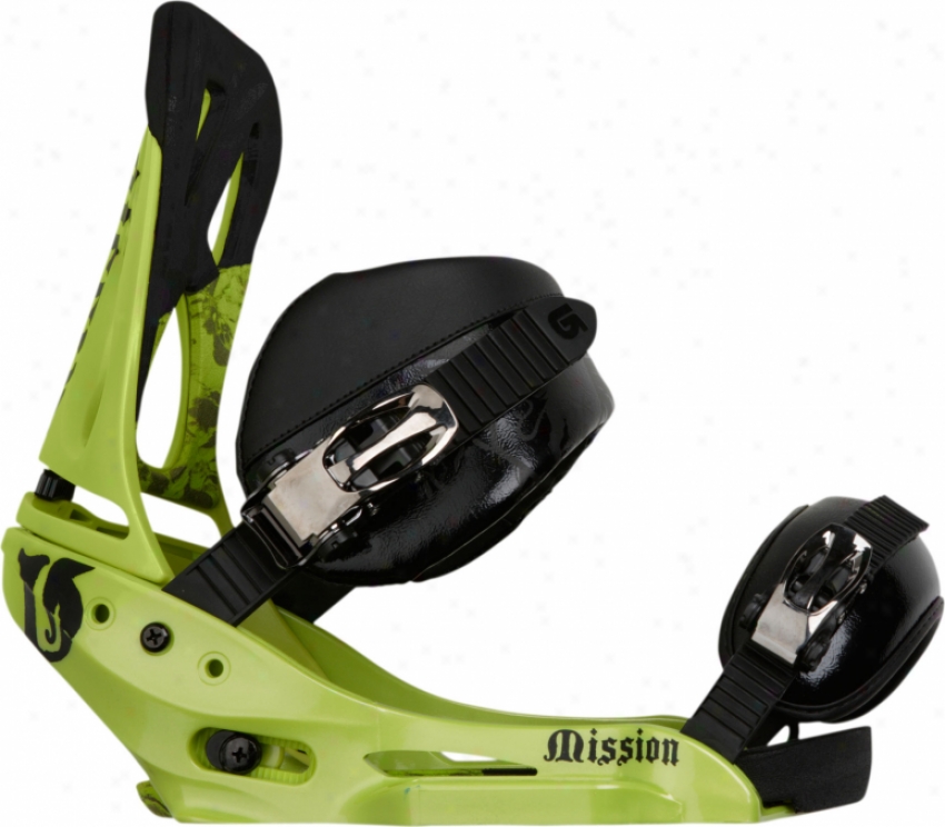 Burton Mission Est Cant Snowboard Bindings Lime