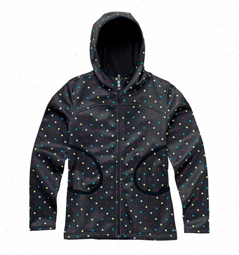 Burton North Star Fleece Jacket Black Polka Squares