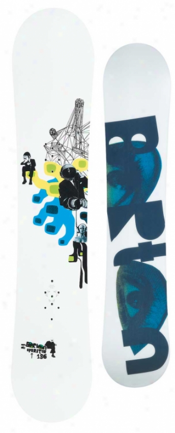 Burton Operator Smalls White Collection Snowboard 136