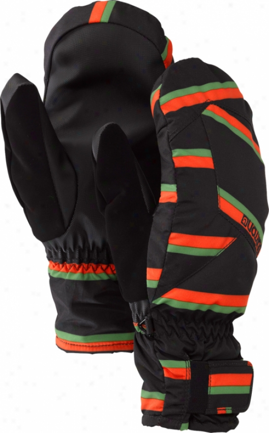 Burton Profile When exposed to Snowboard Mitts True Black Marcos Stripe