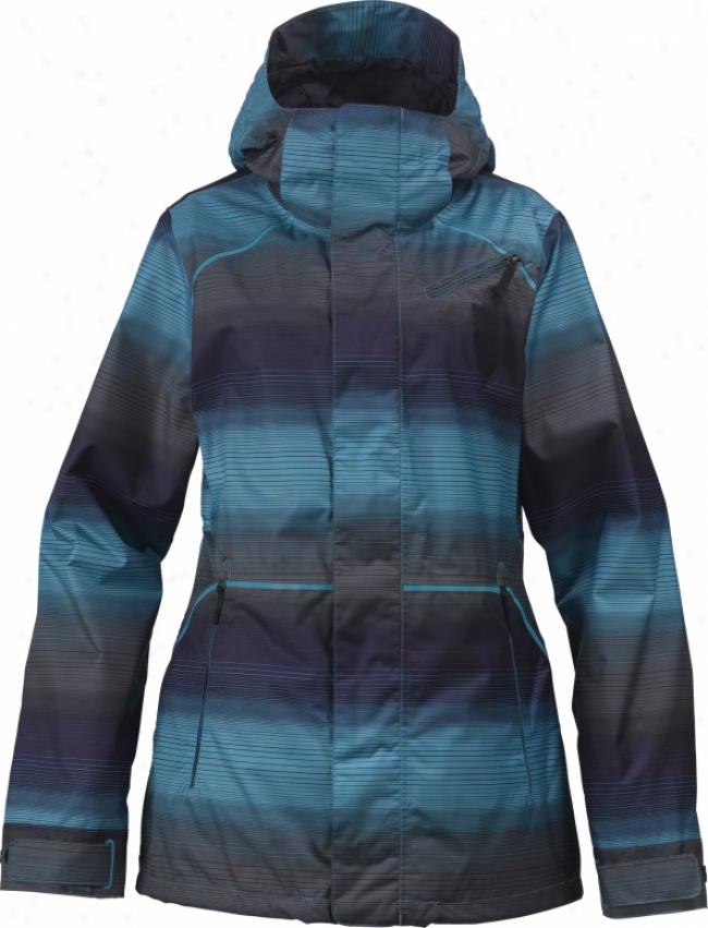 Burton Prowess Snowboard Jacket Vista Lawn Gradiated Stripe Print