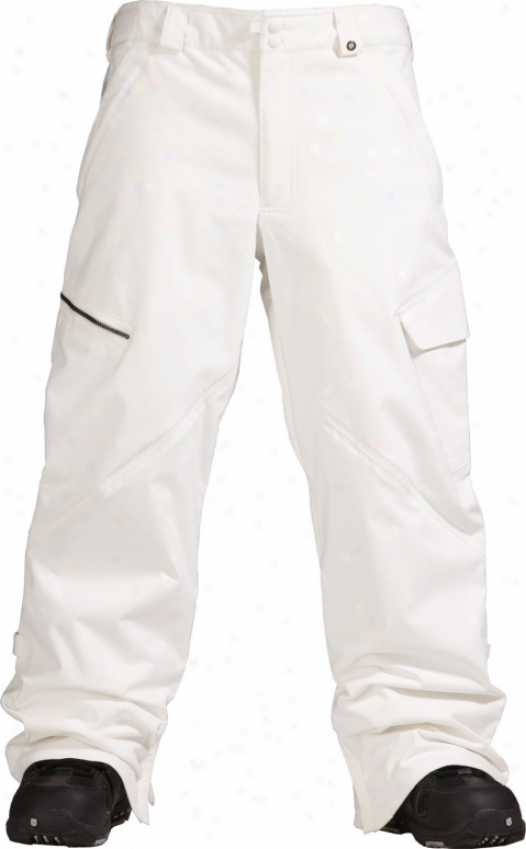 Burton Restricted Bates Cargo Snowboard Pants Bright White