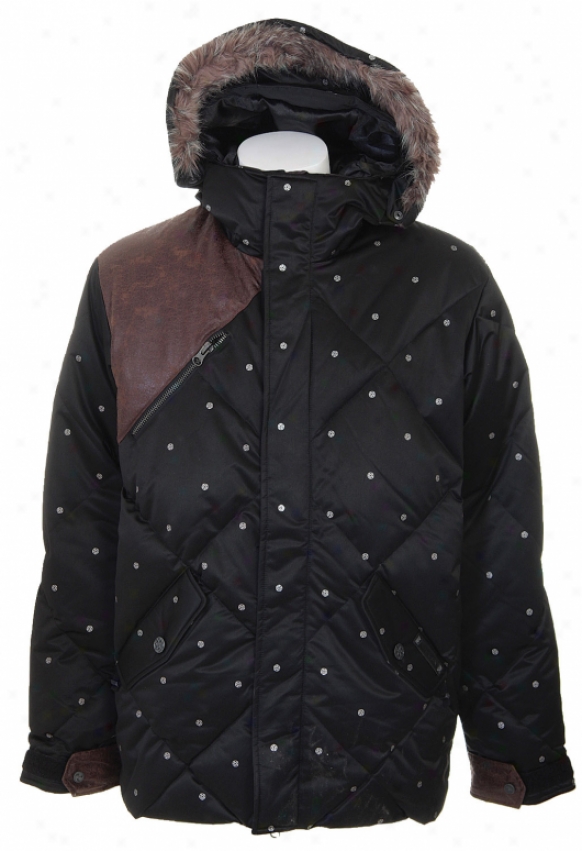 Burtin Ronin Audio Stroll Down Snowboard Jacket True Black