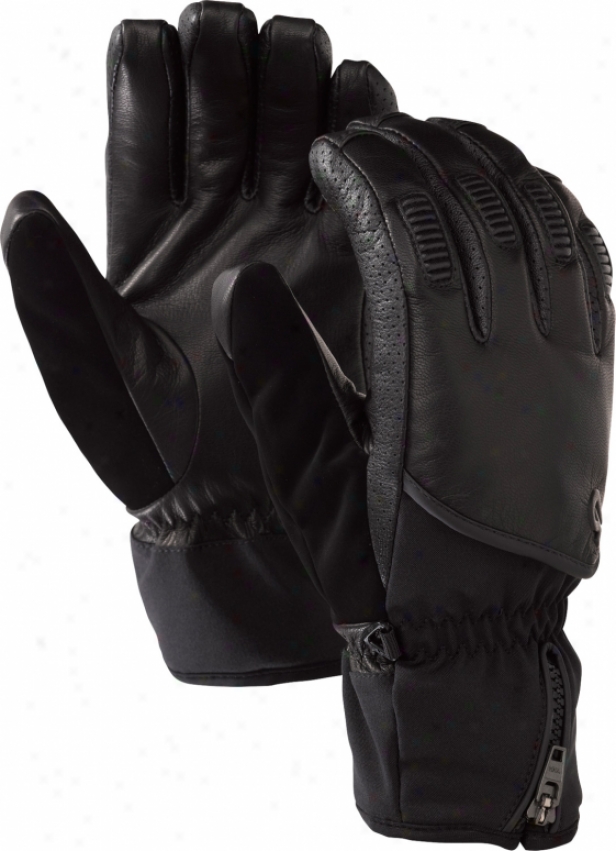 Burton Rpm Leather Snowboard Gloves True Black
