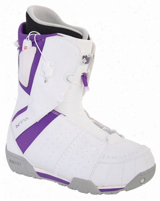 Burton Ruler Snowboard Boots White/purple