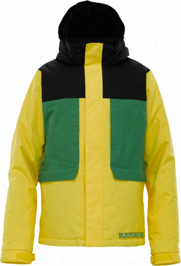 Burton Slosh Snowboard Jacket Col Mustard Colorblock