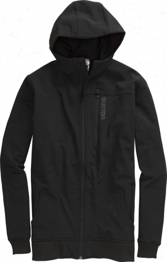 Burton Softshell Hoodie Snowboard Jacket True Black