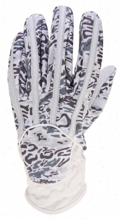 Burton Staple Leathef Play Snowboard Gloves Bright White