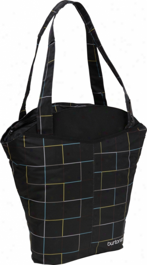 Burton Swiss Tote Black Gridline Plaid