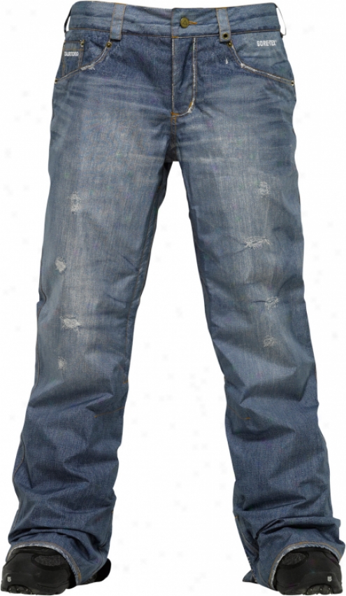 Burton The Jeans Snowboard Pants Blue Denim