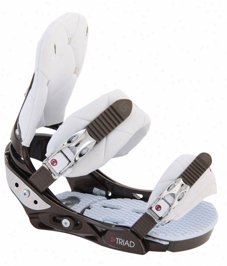 Burton Triad Lounge Snowboard Bindings Brown/white