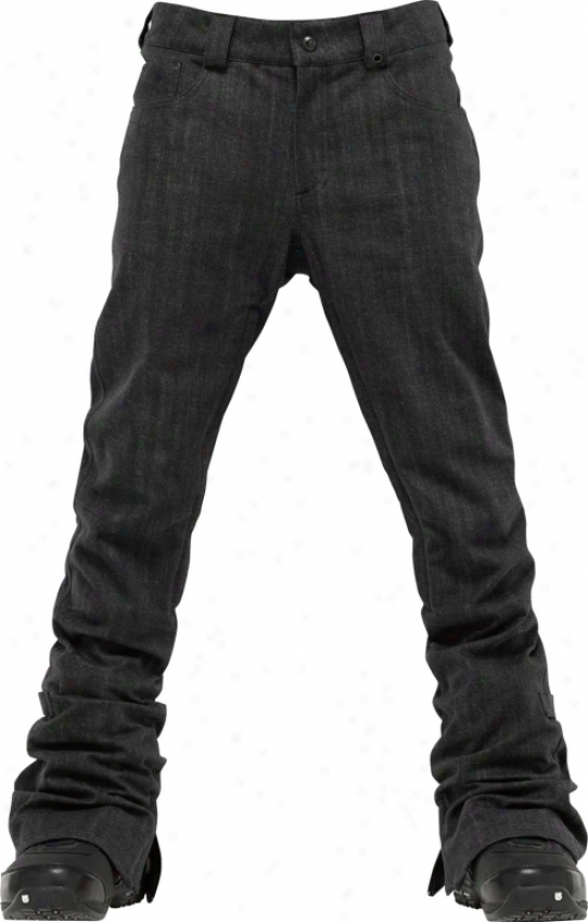 Burtno Twc Denim Snowboard Pants True Black Denim