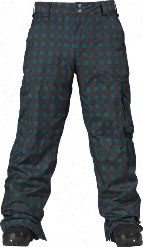 Burton Twc Smuggler Snowboard Pants Storm Kingdom Plaid