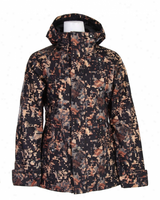 Burton Unity Snwboard Jacket Digi Floral True Black