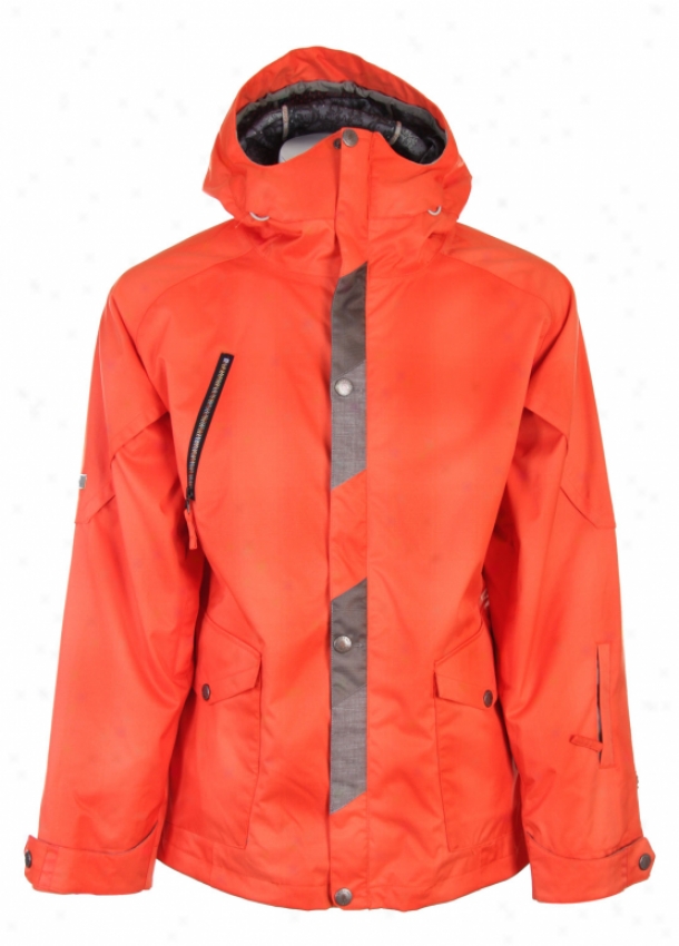 Cappel Cambridge Snowboard Jacket Orange Blurred Plaid