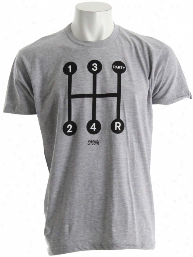 Casual Industrees Party Harness T-shirt Heather Grey