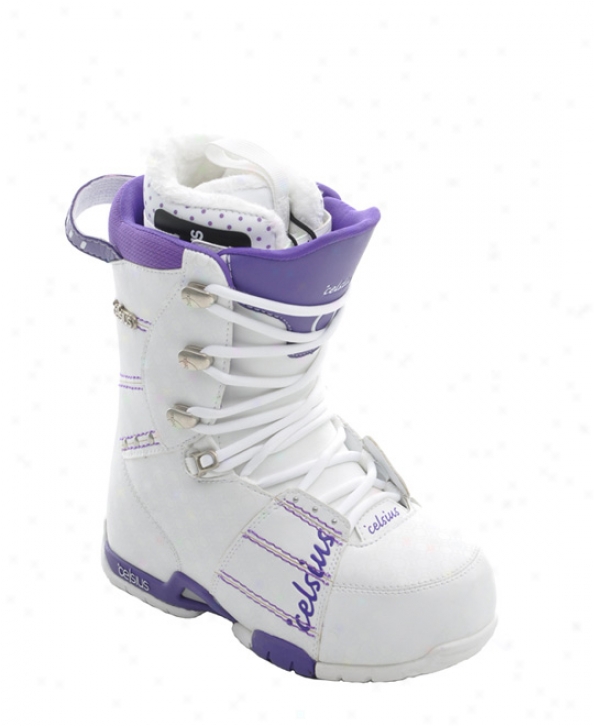 Celsius Cloud 9 Snowboar dBoots White/purple