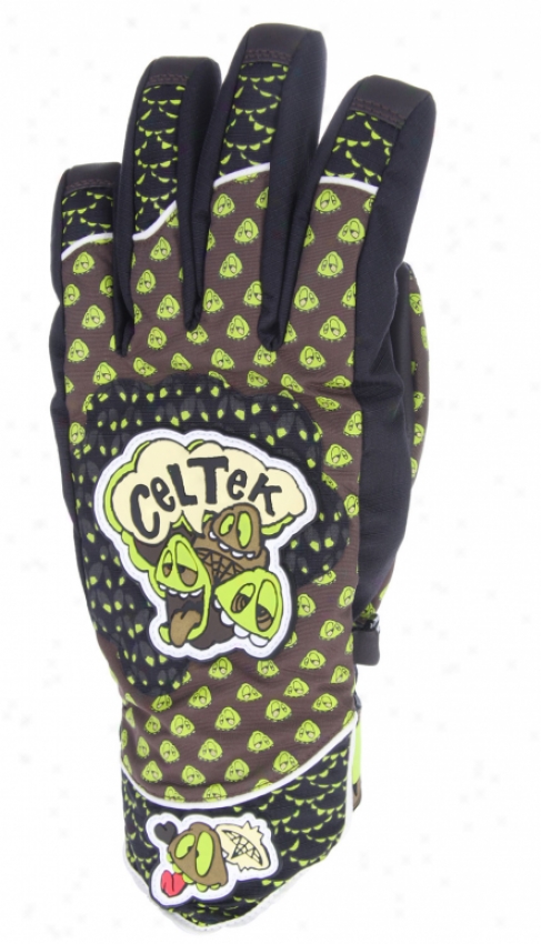 Celtek Outbreak Winter Snowboard Gloves Grass Hopper
