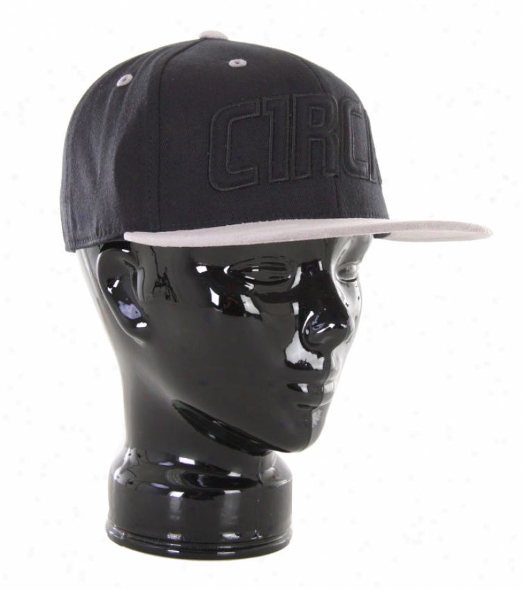 Circa Color Blocked 210 Fitted Hat Black/grey