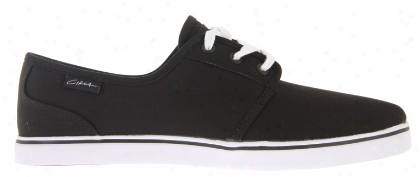 Circa Crip Skate Shoes Black/white