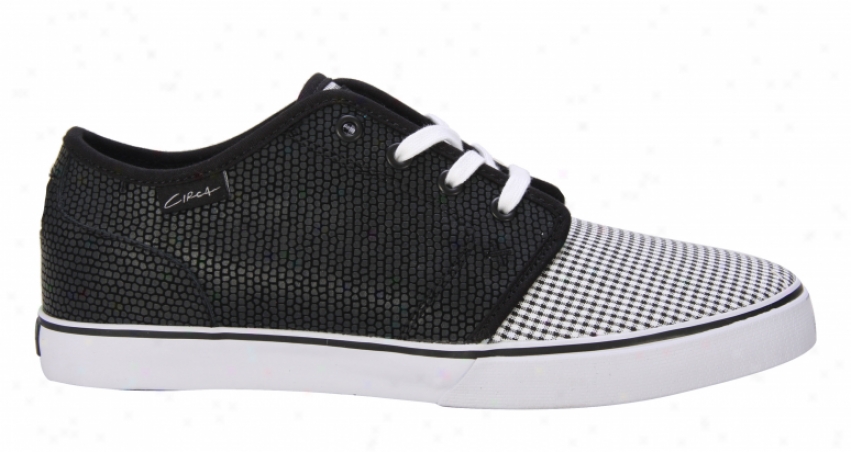 Circa Drifter Skate Shoes Black/white Checkers