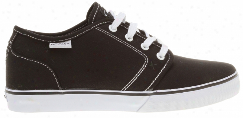 Circa Drifter Skate Shoes Black/white
