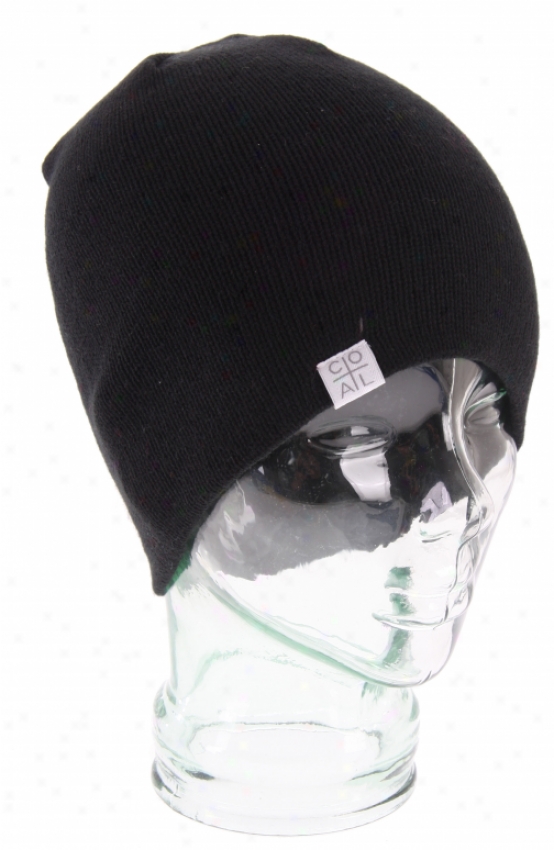 Coal Flt Beanie Black