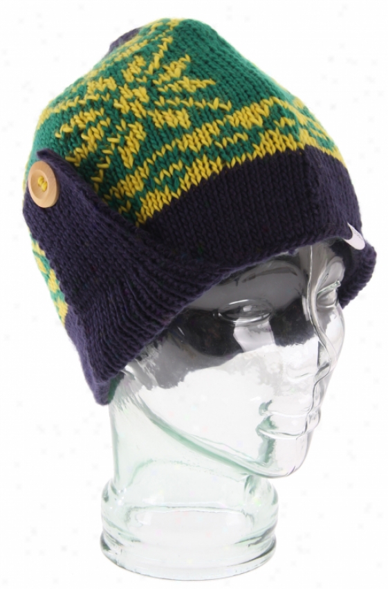 Coal Mckenzie Flap Beanie Navy