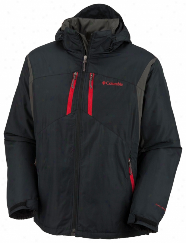 Columbia Antimony Iii Jacket Black/blade/intense Red