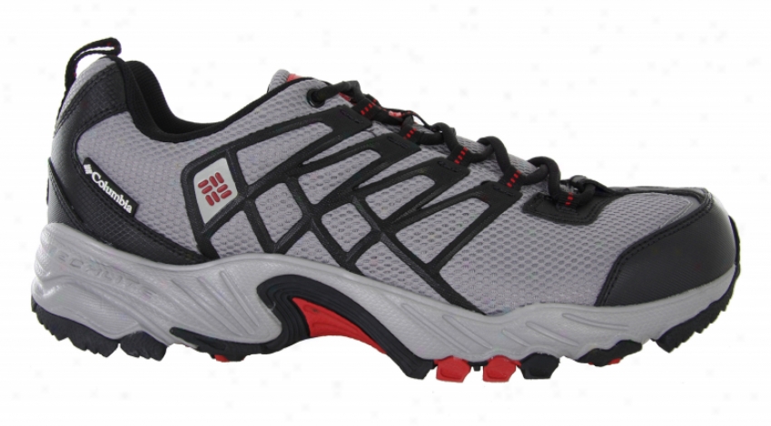Columbia Azuric Hiking Shoes Lt Grey/intense Red