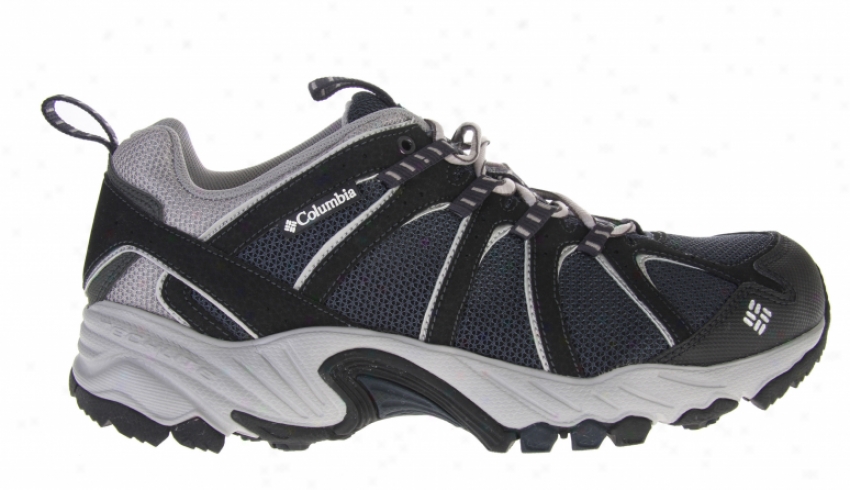 Columbia Kaibab Hiking Shoes Sea Blue/metallic Silver