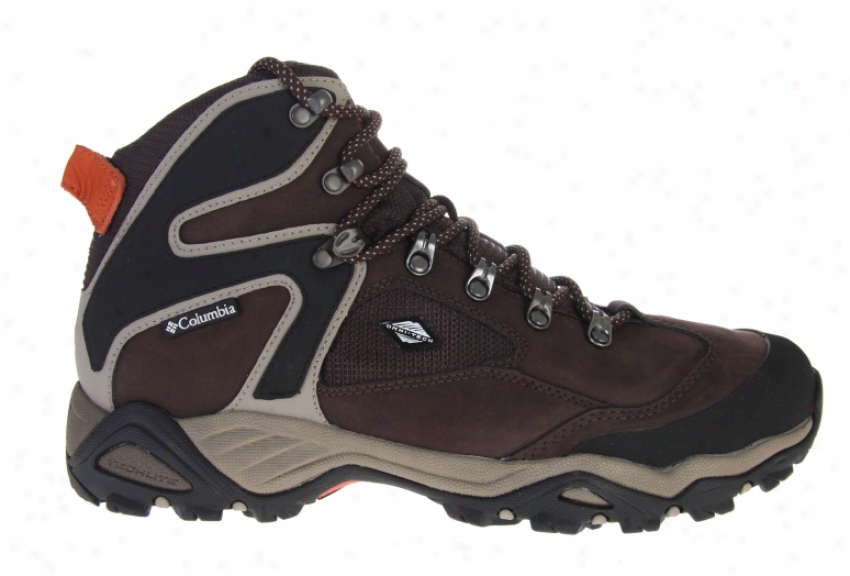 Columbia Pole Creek Omni Tech Hiking Shoes Stout/burnt Orange