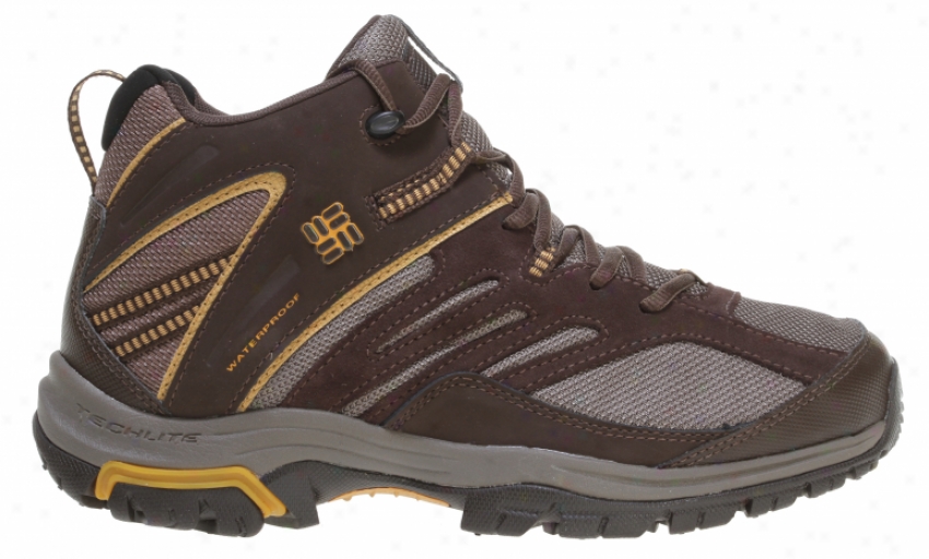 Columbia Shasta Rifge Mid Omni-tech Hiking Boots Bungee Cord