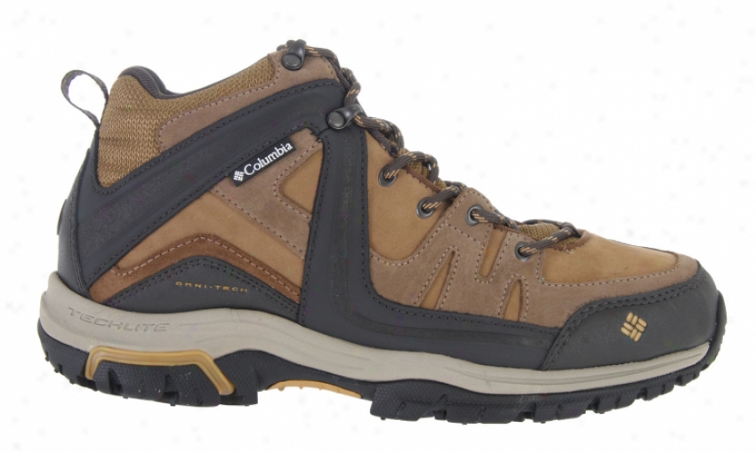 Columbia Shastalavista Mid Leather Hiking Shoes Morrell Mocassin
