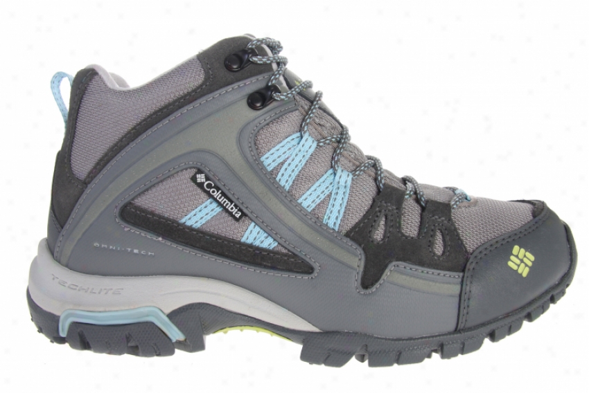 Columbia Shastalavista Omni Mid Hiking Shoes Lt Grey/voltage