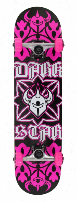 Darkstar Cross Skateboard Complete Pink