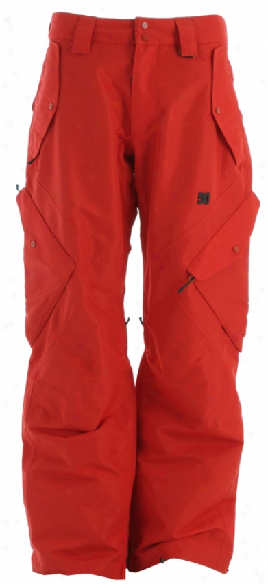 Dc Bar Snowboadd Pants Athetic Red