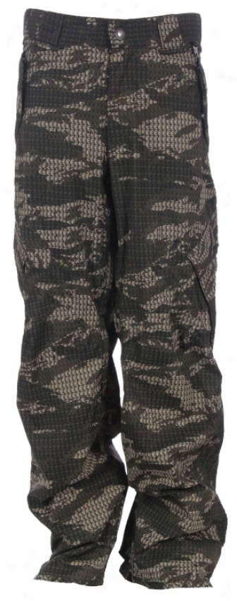 Dc Bar Snowboard Pants Currency Camo/olive