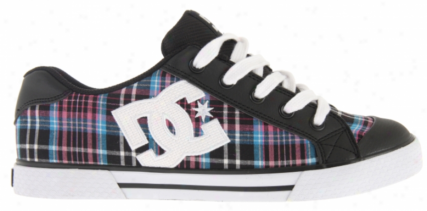 Dc Chelsea Skate Shoes Black/white/turquoise