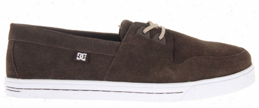 Dc Club Skate Shoes Dark Chocolate/white