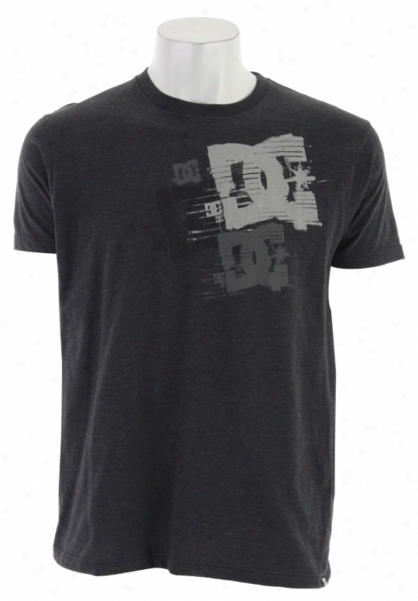 Dc Collapse S/s 50/50 T-shirt Charcoal Heather