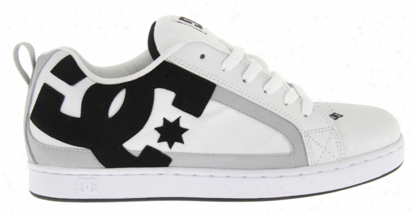 Dc Court Sport Skate Shoes Armor White