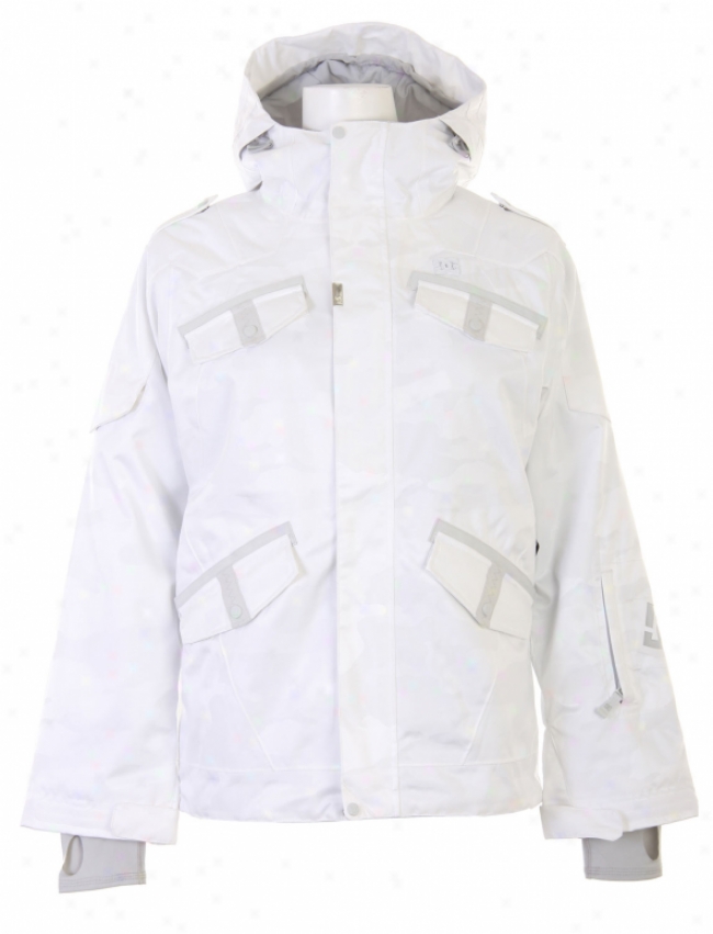 Dc Data X Snowboard Jacket Camo White
