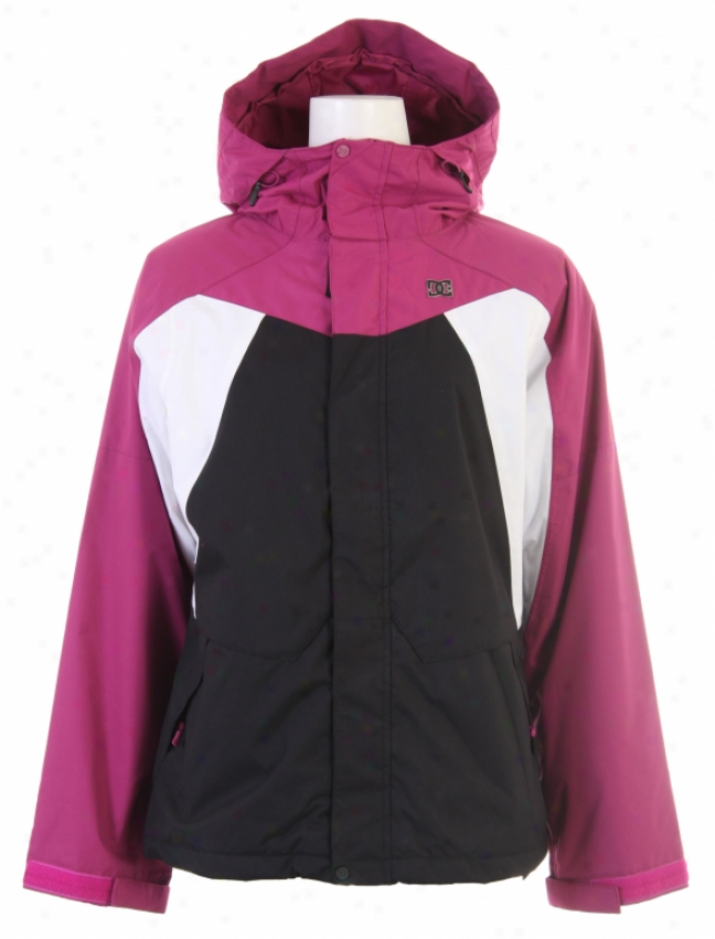 Dc Fuse Snowboard Jacket Boysenberry/black/white